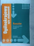 Ogólnokrajowy spis abonentów, Rzeszów 2009/2010