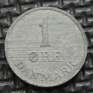 *DANIA [0644]*1 ore 1959 Król Fryderyk IX, Korona, Monogram DANMARK *1 ORE