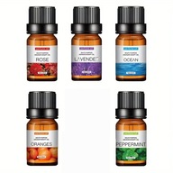 Olejki eteryczne 5 szt. Ocean, Mięta, Lawenda, Róża, Pomarańcza