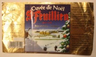 ETYKIETA - Cuvee de Noel - St Feuillien - Biere d'abbaye - Abdijbier