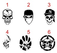 Naklejka na auto TRUPIA CZASZKA