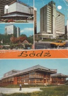 Pocztówka PRL Łódź mozaika 4 obrazy 63-Z-61