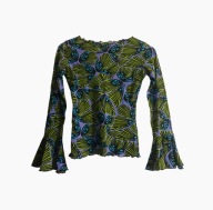 FISICO top bluzka rękawy wzór print logowana mesh siateczkowa NOWA