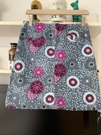 7 SPÓDNICA MISTRAL WELUR ARTYSTYCZNE KWIATY