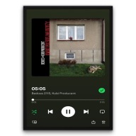 Plakat z ramą 50x70cm 05:05 Bedoes rap muzyka | Pomysł na Prezent