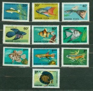 WĘGRY ** Ryby akwariowe Mi 1820-29