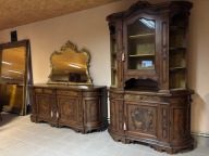 ZESTAW WŁOSKI STYLOWY KOMODA WITRYNA (Stoły dostępne) ITALY sklep stylowe