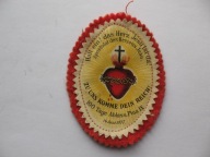 Przedwojenny SZKAPLERZ-NASZYWKA RELIGIJNA SERCE JEZUSA FILC