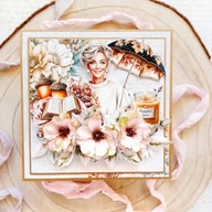 Kartka na urodziny / imieniny / podziękowanie / - Papierowy Mix