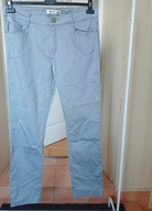 miss.cherry 46 spodnie dżins proste szare strecz ze średnim stan