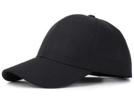 Czapka z daszkiem Uniseks Bejsbolówka Czarna Regulowana