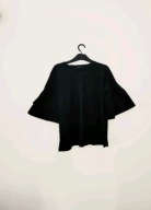 Piękna bluzka szerokie rękawy czrna