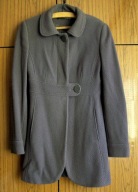 PŁASZCZ DAMSKI TALIOWANY 80% WEŁNA 38 JANE NORMAN