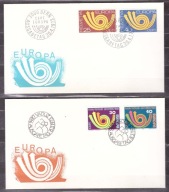 Szwajcaria i Liechtenstein CEPT Europa koperty FDC 1973