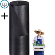 AGROWŁUKNINA MATA CZARNA NA CHWASTY 1X20M GRUBA + EBOK JAK ZADBAĆ O OGRÓD