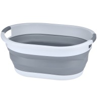DUŻA MISKA SILIKONOWA SKŁADANA KOSZ NA PRANIE WANIENKA 25L LEKKA PRAKTYCZNA