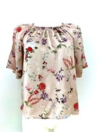 DAMSKA BLUZKA FIRMY JUST PAUL ROZMIAR 38 WIZKOZA KWIATY