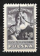 #1947 Z DOPŁATĄ NA POMOC ZIMOWĄ Fi 443a kas. ZL 10 3/4 - FISCHER 100 zł