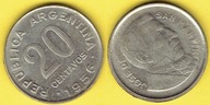 ARGENTYNA 20 Centavos 1956 r.
