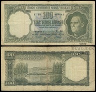 BNA - TURCJA 100 Lirasi 1964 Y38 089641 # P177 # BARDZO RZADKI # F/VF