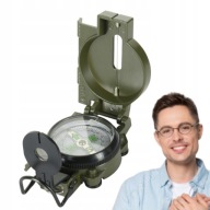 M-TAC KOMPAS MAGNETYCZNY WOJSKOWY BUSOLA ZIELONY METAL EDC SURVIVAL
