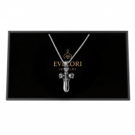 Gotycki Naszyjnik KRZYŻ Czaszki Stal Chirurgiczna UNISEX