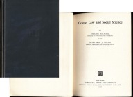Crime Law and Social Science 1933 prawo karne kryminologia przestępczość