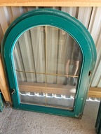 OKNA Drewniane Sosnowe Łukowe Szprosy 88x115cm 3 sztuki okno zielone