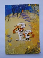 Bajki z mchu i paproci - Żwirek i Muchomorek - pocztówka - stare wydanie