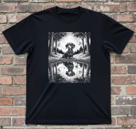 Koszulka z jamnikiem w lesie T-shirt jamnik