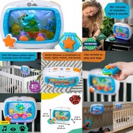 Baby Einstein LAMPKA Z POZYTYWKĄ AKWARIUM DLA DZIECI KOLOROWY DO ŁÓŻKA