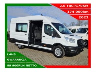 FORD TRANSIT L4H3 BRYGADÓWKA 6 osób KLIMATYZACJA TEMPOMAT CZUJNIKI
