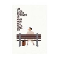 „Life is Like a Box of Chocolates” – Plakat Filmowy Forrest Gump