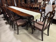 STYLOWY ROZKŁADANY STÓŁ ANGIELSKI 353 cm + 12 KRZESEŁ Meble Stylowe sklep