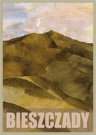 Plakat Bieszczady B2 #BIESZCZADY bez ramy 50 x 70 cm