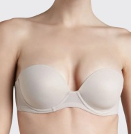 SIMONE PERELE stanik VELIA strapless + ramiączka r. 75D ecru (NOWY z metką)