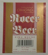 STARA ETYKIETA PIWO MOCNE ROCER BEER BROWAR KRASNYSTAW