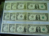 12 x 1 $, USA, KOMPLET od A do L st. BANKOWY