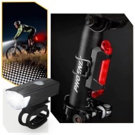 Zestaw oświetlenia rowerowego Lewer akumulatorowe dioda LED wodoodporne