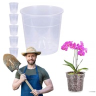 5X DONICZKA PRZEZROCZYSTA PRODUKCYJNA 11,5 CM DO STORCZYKÓW ROŚLIN KWIATÓW