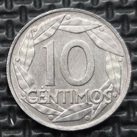 *HISZPANIA [0816]*10 centymów 10 CÉNTIMOS 1959 Francisco Franco, Legenda