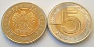 2008 r 5 zł złotych MW * MENNICZE