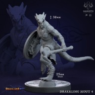 Drakkling Scout 4 - Drakklings - figurka RPG DnD D&D - druk 3D 14K