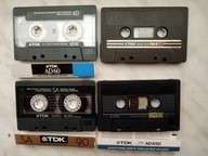 TDK ZESTAW : AD-X60 , AD60 , SA-X60 , SA90 - 4 SZT