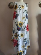 WŁOSKA LEKKA swobodna SUKIENKA W KWIATY 38-40/42