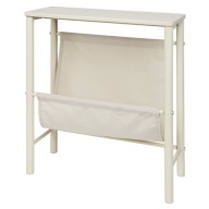 Stolik Przystawny Loft Czarny z Gazetnikiem 48x20x50 cm MDF FSC