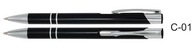 Długopisy , długopis COSMO do grawerowania laserem CZARNY C-01 50 szt