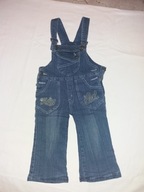 SPODNIE OGRODNICZKI dżinsowe NA POLARKU rozm. 80