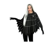 Kostium Ponczo Pajęcza Sieć Dla Dorosłych/ Strój Karnawałowy / Uniwersalny