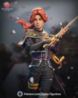 Figurka Maelle Clair Obscur Expedition 33 Neko figurines Garage kit 3D 14K